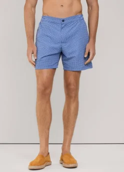 geometric swim shorts