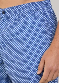 geometric swim shorts