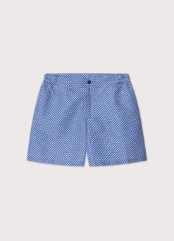 geometric swim shorts