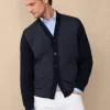 hybrid cardigan with buttoned closure