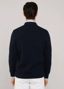 hybrid cardigan with buttoned closure