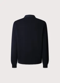 hybrid cardigan with buttoned closure