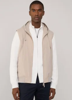 hybrid gilet with hood
