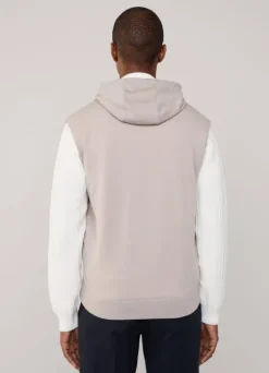 hybrid gilet with hood