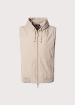 hybrid gilet with hood