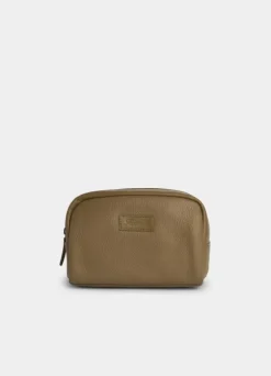 leather washbag