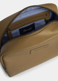 leather washbag