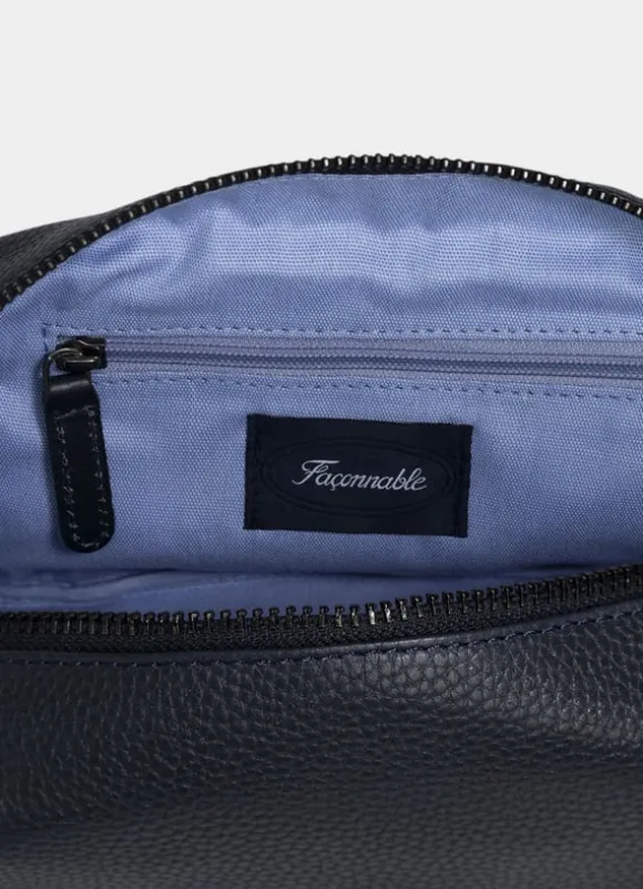 leather washbag