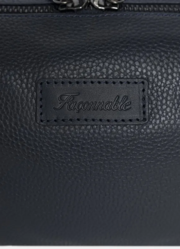 leather washbag