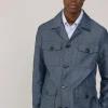 linen cotton safari jacket