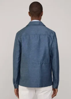 linen cotton safari jacket