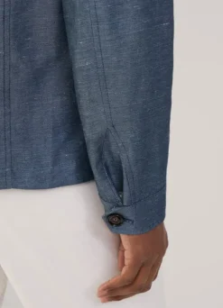 linen cotton safari jacket