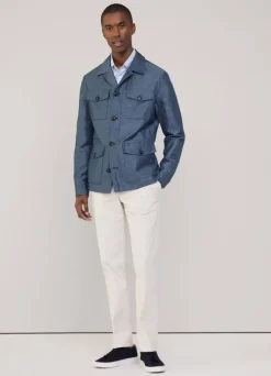 linen cotton safari jacket