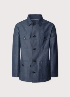 linen cotton safari jacket