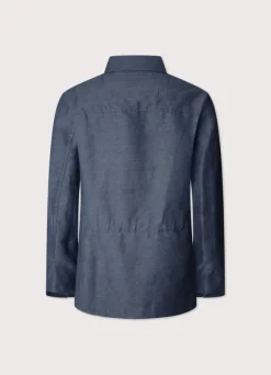 linen cotton safari jacket
