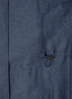 linen cotton safari jacket