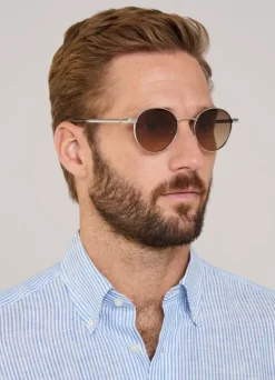 metallic sunglasses