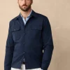overshirt with flap pockets