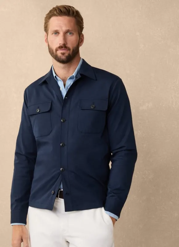overshirt with flap pockets