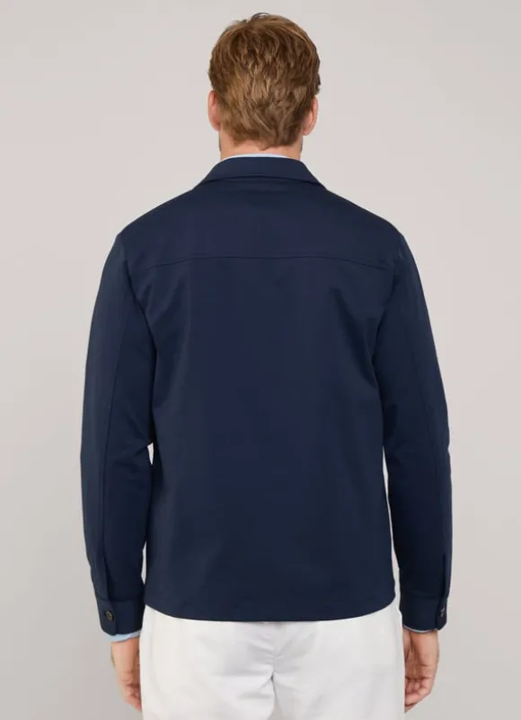 overshirt with flap pockets
