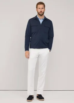 overshirt with flap pockets