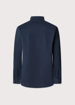 overshirt with flap pockets