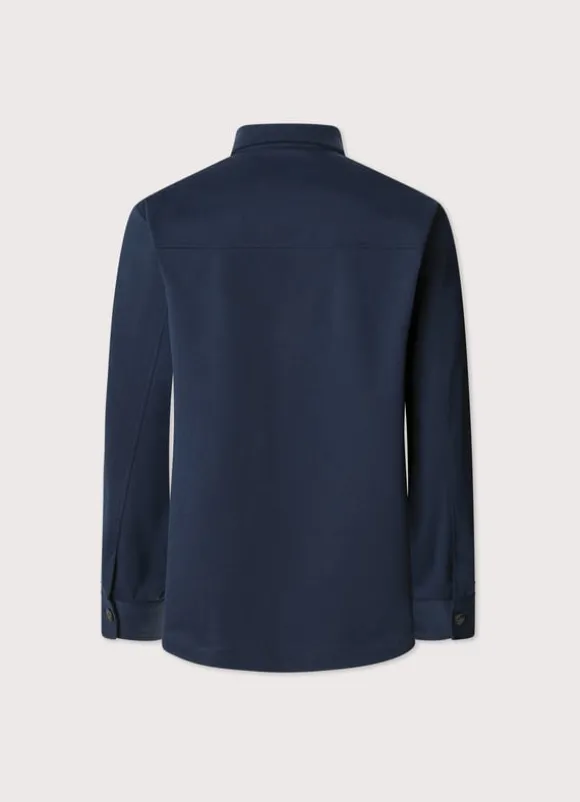 overshirt with flap pockets