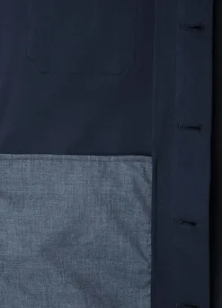 overshirt with flap pockets