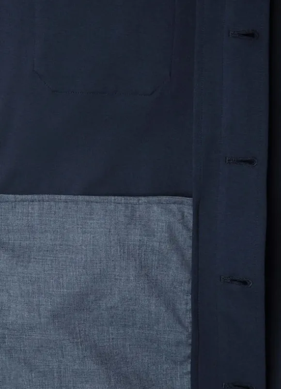 overshirt with flap pockets
