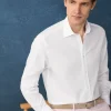 regular fit 120 thread count poplin shirt