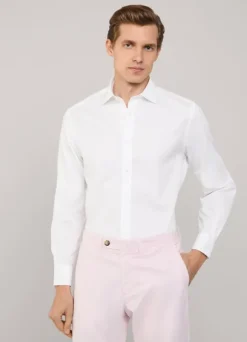 regular fit 120 thread count poplin shirt