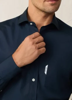 regular fit 120 thread count poplin shirt
