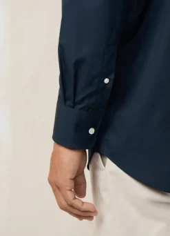 regular fit 120 thread count poplin shirt