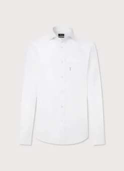 regular fit 120 thread count poplin shirt