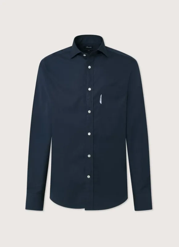 regular fit 120 thread count poplin shirt