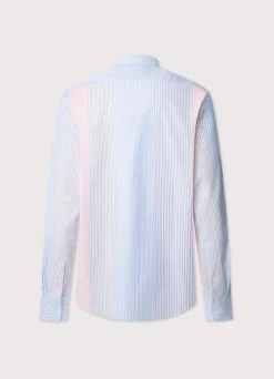 regular fit bayadere striped oxford shirt