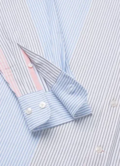 regular fit bayadere striped oxford shirt