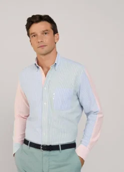 regular fit bengal striped oxford shirt