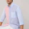 regular fit bengal striped seersucker shirt