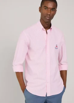 regular fit bengal striped oxford shirt