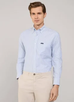 regular fit bengal striped oxford shirt