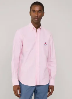 regular fit bengal striped oxford shirt