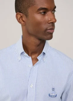 regular fit bengal striped oxford shirt