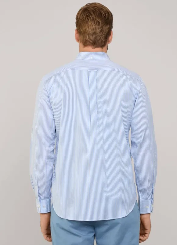 regular fit bengal striped poplin shirt
