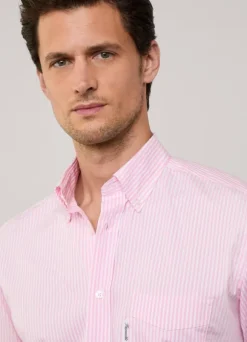 regular fit bengal striped poplin shirt