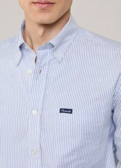 regular fit bengal striped oxford shirt