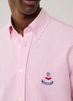 regular fit bengal striped oxford shirt
