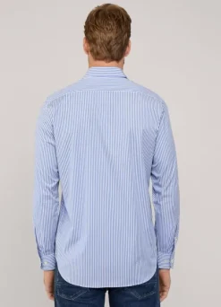 regular fit bengal striped poplin shirt