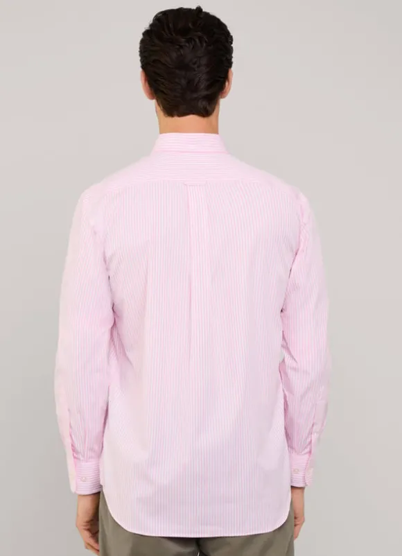 regular fit bengal striped poplin shirt