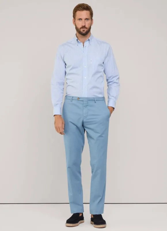 regular fit bengal striped poplin shirt